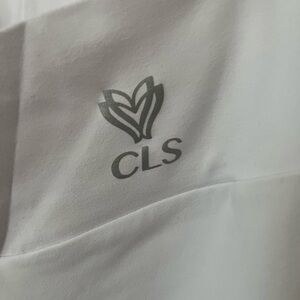 White CLS Logo leggings